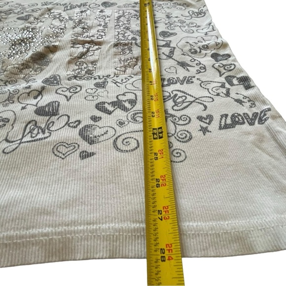 Like An Angle LOVE white tank top - Picture 3 of 5